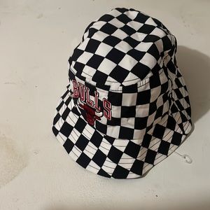 Checkered Bulls Bucket Hat